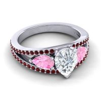 Modern Pave Pear Vatama Ring