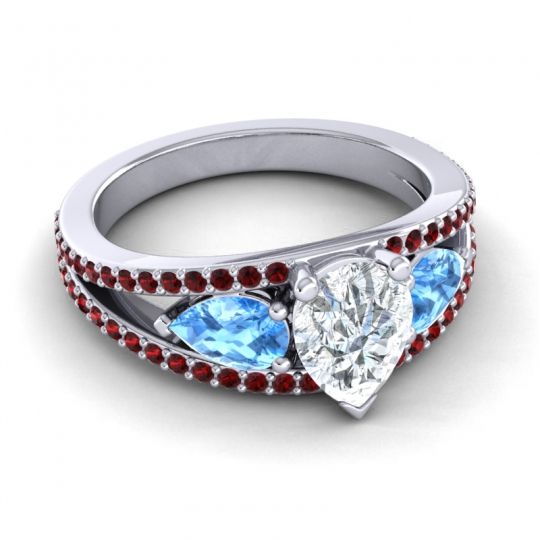 Modern Pave Pear Vatama Ring