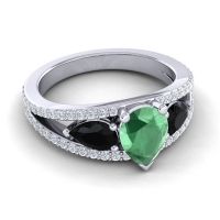 Modern Pave Pear Vatama Ring