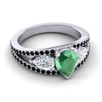 Modern Pave Pear Vatama Ring