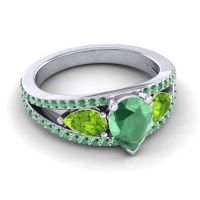 Modern Pave Pear Vatama Ring