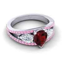 Modern Pave Pear Vatama Ring