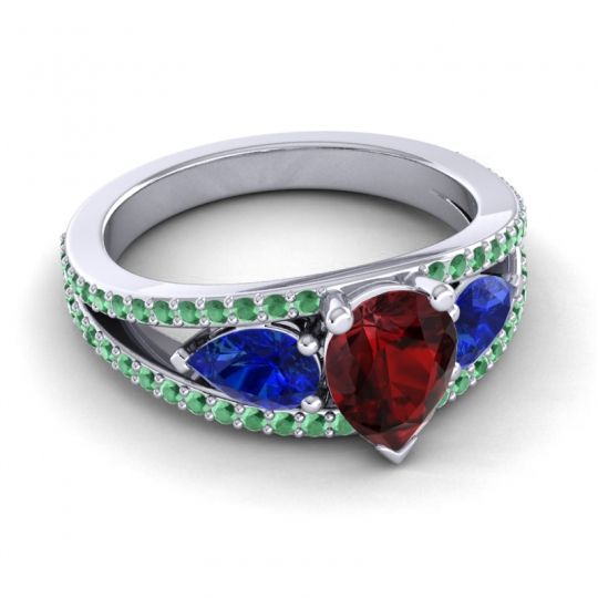 Modern Pave Pear Vatama Ring