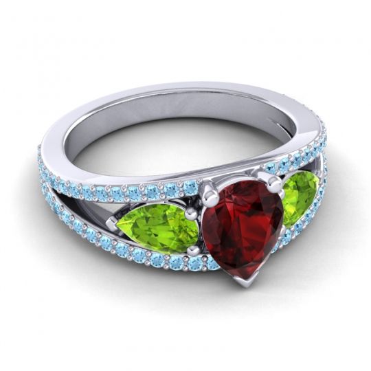 Modern Pave Pear Vatama Ring