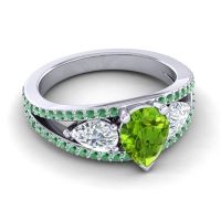 Modern Pave Pear Vatama Ring