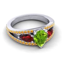 Modern Pave Pear Vatama Ring
