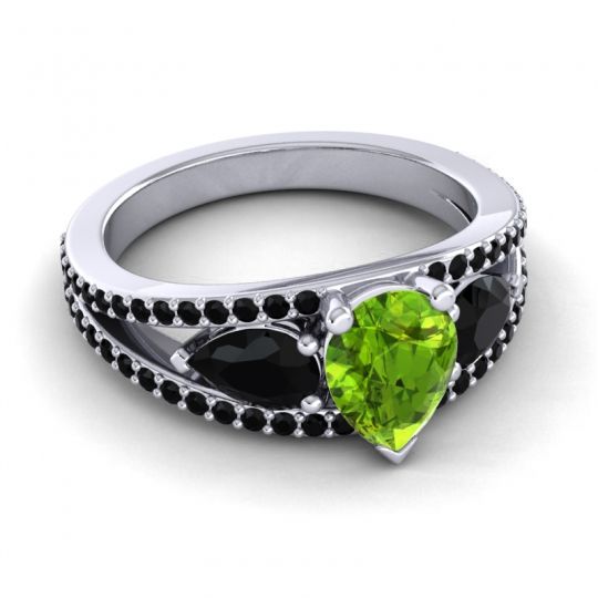 Modern Pave Pear Vatama Ring