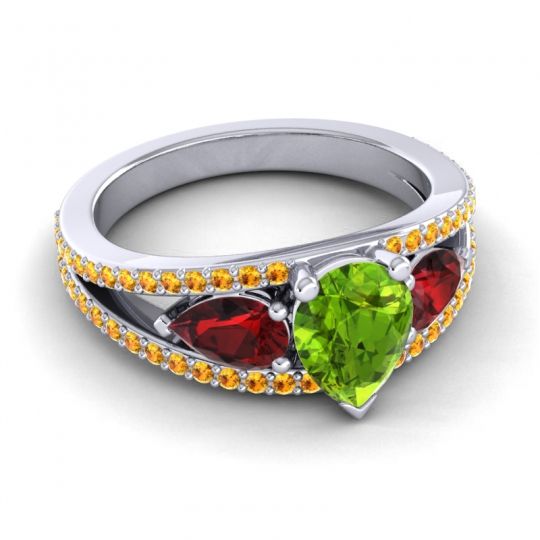 Modern Pave Pear Vatama Ring
