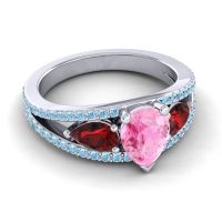 Modern Pave Pear Vatama Ring