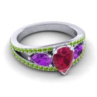 Modern Pave Pear Vatama Ring