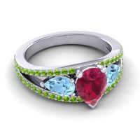 Modern Pave Pear Vatama Ring