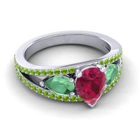 Modern Pave Pear Vatama Ring