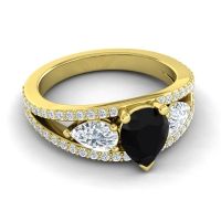 Modern Pave Pear Vatama Ring