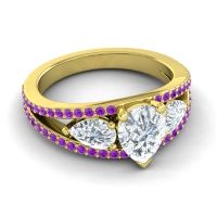 Modern Pave Pear Vatama Ring