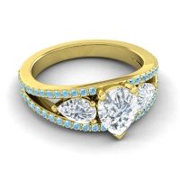 Modern Pave Pear Vatama Ring
