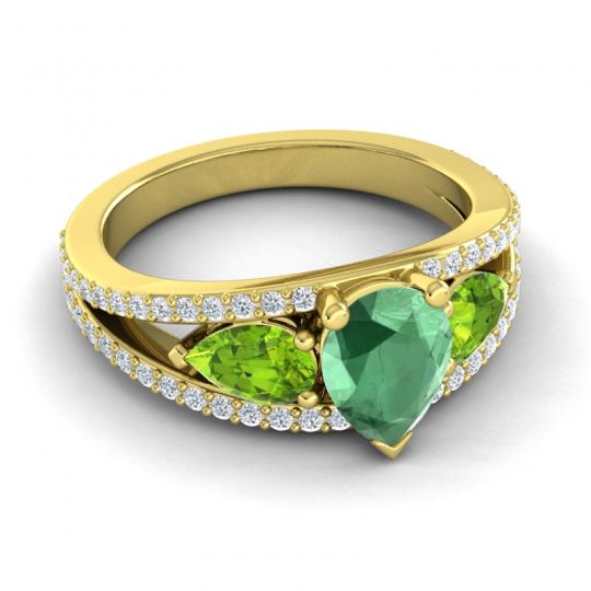 Modern Pave Pear Vatama Ring