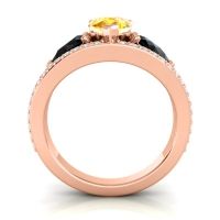 Modern Pave Pear Vatama Ring