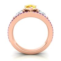 Modern Pave Pear Vatama Ring