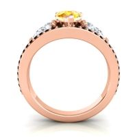 Modern Pave Pear Vatama Ring