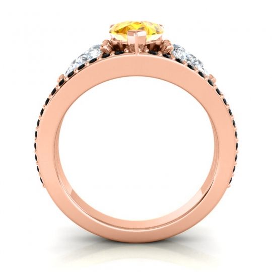 Modern Pave Pear Vatama Ring