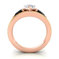 Modern Pave Pear Vatama Ring