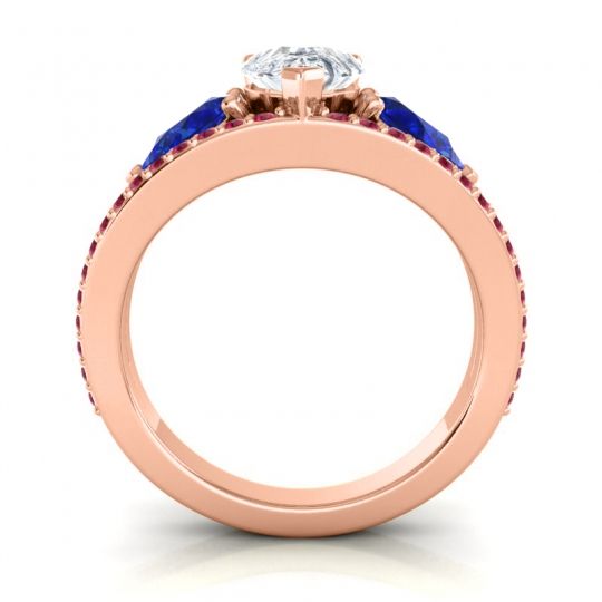 Modern Pave Pear Vatama Ring