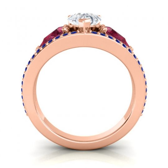 Modern Pave Pear Vatama Ring