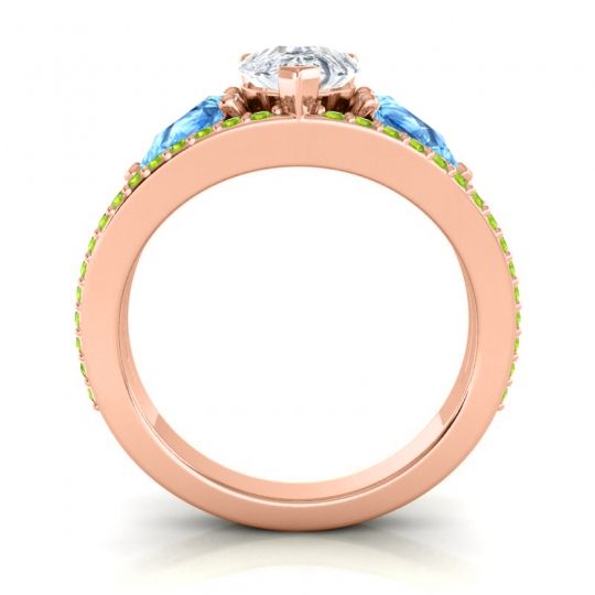 Modern Pave Pear Vatama Ring