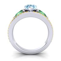 Modern Pave Pear Vatama Ring