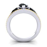 Modern Pave Pear Vatama Ring