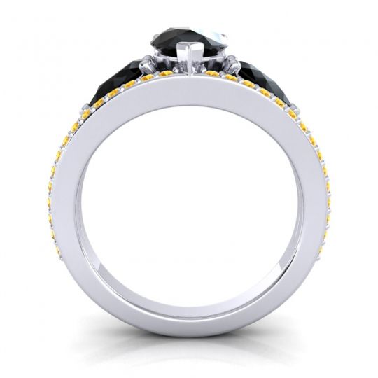 Modern Pave Pear Vatama Ring