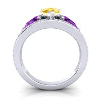 Modern Pave Pear Vatama Ring