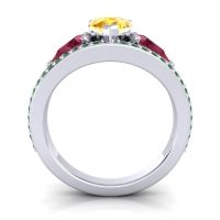 Modern Pave Pear Vatama Ring