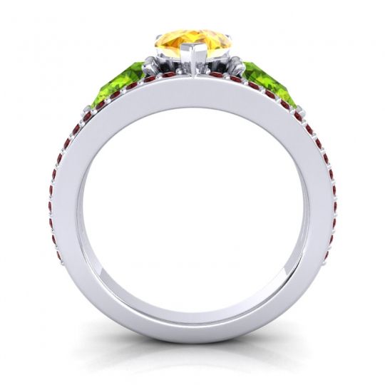 Modern Pave Pear Vatama Ring