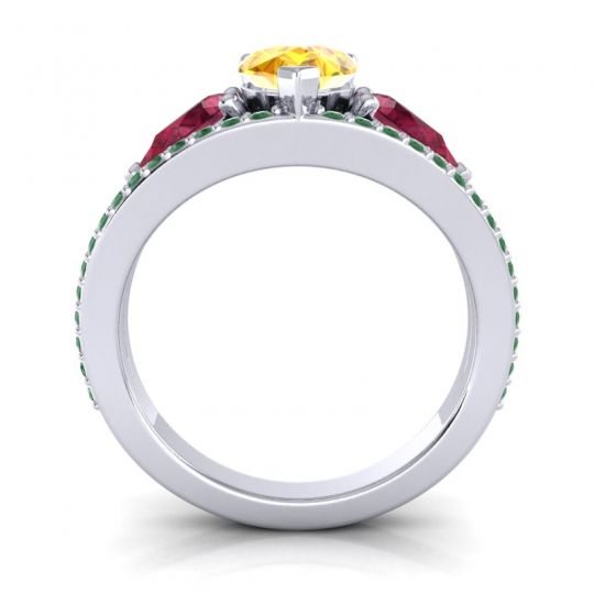 Modern Pave Pear Vatama Ring