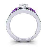 Modern Pave Pear Vatama Ring