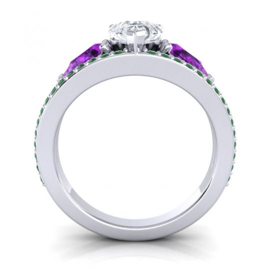 Modern Pave Pear Vatama Ring