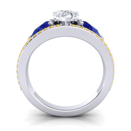 Modern Pave Pear Vatama Ring