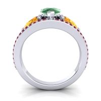 Modern Pave Pear Vatama Ring