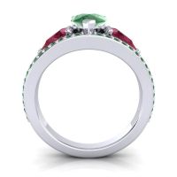 Modern Pave Pear Vatama Ring