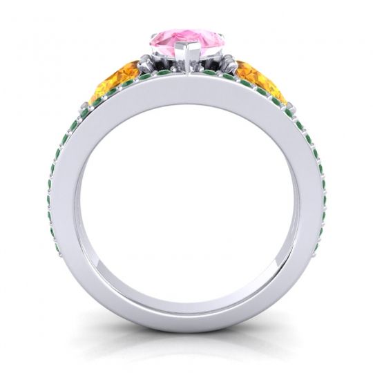 Modern Pave Pear Vatama Ring