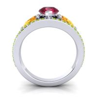 Modern Pave Pear Vatama Ring