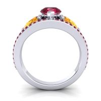 Modern Pave Pear Vatama Ring