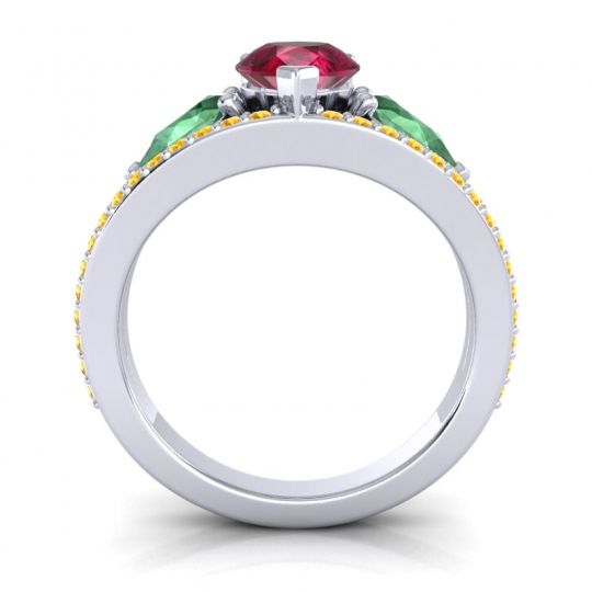 Modern Pave Pear Vatama Ring