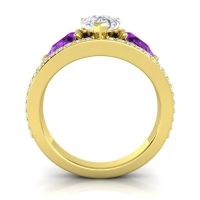 Modern Pave Pear Vatama Ring