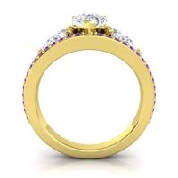Modern Pave Pear Vatama Ring