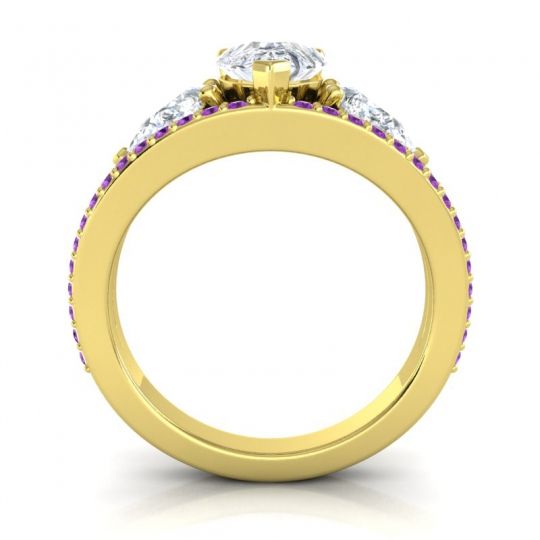Modern Pave Pear Vatama Ring