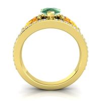 Modern Pave Pear Vatama Ring