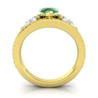 Modern Pave Pear Vatama Ring