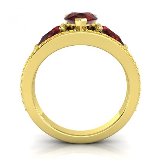 Modern Pave Pear Vatama Ring